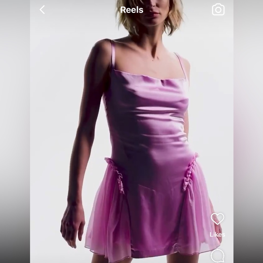 AHIRI Mini Dress with Side Gathers - Picture 4 of 10